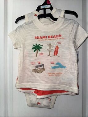 Carters Child of Mine Miami Beach 3 Piece Baby Boy Set